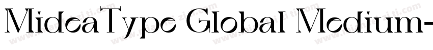 MideaType Global Medium字体转换